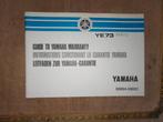 Garantie en onderhouds boekje Yamaha 1973, Fietsen en Brommers, Handleidingen en Instructieboekjes, Ophalen of Verzenden
