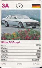 Kw1211 autokaartje bitter scx coupe (3a, Ophalen of Verzenden, Zo goed als nieuw, Auto's