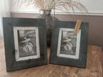 2 grijze fotolijsten, Ophalen of Verzenden, Nieuw, Minder dan 50 cm, Minder dan 50 cm