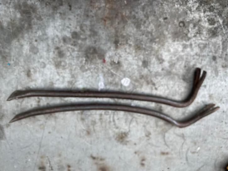 2 Gebruikte Koevoeten - 50 cm, Doe-het-zelf en Verbouw, Gereedschap | Handgereedschap, Gebruikt, Ophalen of Verzenden