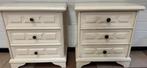 2 nachtkastjes hardhout, Ophalen, Gebruikt, 55 tot 70 cm