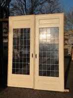 Set schuif / en-suite deuren met glas in lood 239x187cm., Ophalen