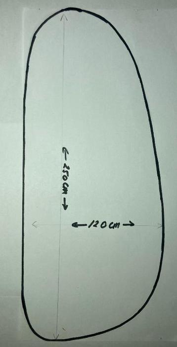 Eiken Eettafel 250x120 organische vorm tafelblad beschikbaar voor biedingen