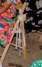 12 bloemen voor aan stoel. Bruiloft versiering. Trouwen, Ophalen of Verzenden, Zo goed als nieuw, Versiering, Geboorte of Huwelijk