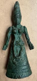 Bronzen beeldje van Minoïsche slangengodin, Antiek en Kunst, Ophalen of Verzenden