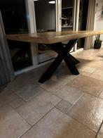 Eettafel 2 bij 95 matrix tafelpoot eikenhout tafel, Ophalen, Eikenhout, 200 cm of meer, 50 tot 100 cm