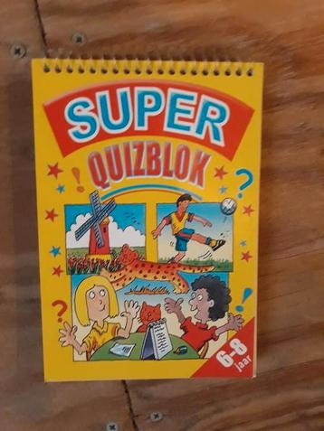 Super Quizblok voor kinderen van 6 T/m 8 jaar. beschikbaar voor biedingen