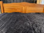 Eiken bed 180x200 met nachtkastjes, Ophalen, Gebruikt, Bruin, Tweepersoons