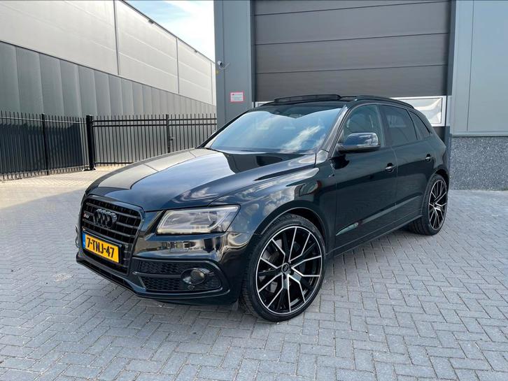 Audi SQ5 3.0 TDI Quattro Tiptronic 2014 Zwart, Auto's, Audi, Particulier, SQ5, 4x4, Achteruitrijcamera, Adaptieve lichten, Adaptive Cruise Control