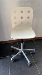 Witte kinderbureaustoel Ikea met wieltjes, Ophalen, Gebruikt, Wit, Bureaustoel