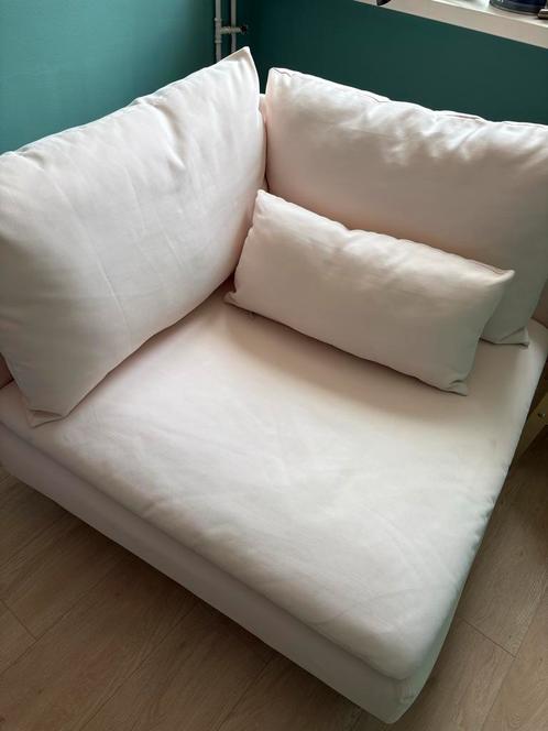 IKEA Soderhamn Hoekbank - Lichtroze, Huis en Inrichting, Banken | Sofa's en Chaises Longues, Gebruikt, Eenpersoons, Minder dan 150 cm