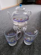 Theepot , 2 glazen boerenbont , nieuw, Overige typen, Nieuw, Ophalen of Verzenden, Glas