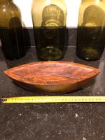 Fraai zwaar handgemaakt teak houten bakje, Ophalen of Verzenden, Rechthoekig, Hout