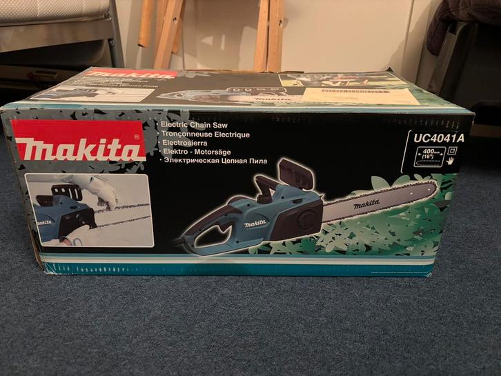 Makita elektrische kettingzaag UC4041A, Doe-het-zelf en Verbouw, Gereedschap | Zaagmachines, Zo goed als nieuw, Kettingzaag, 1200 watt of meer