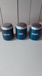 3 vintage voorraadbussen, Ophalen, Gebruikt