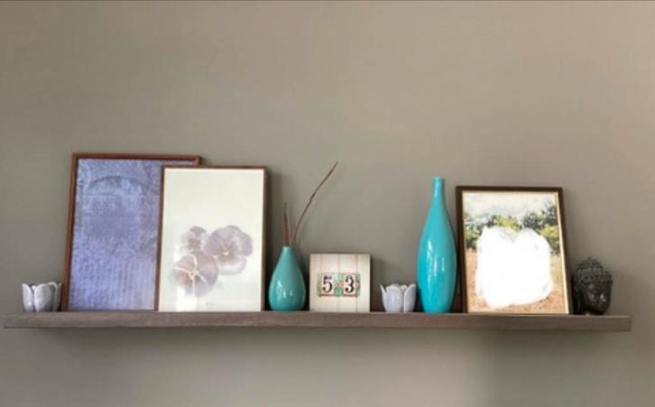 Lange wandplank voor lijsten, Huis en Inrichting, Woonaccessoires | Wandplanken en Boekenplanken, Gebruikt, Ophalen