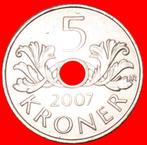 ⰆOLAF 1998-2017: NORWAY 5 CROWNS 2007 DIE B~HARALD V (1991-), Verzenden, Overige landen, Losse munt