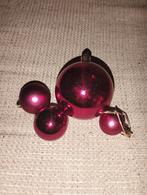 Rode kerstballen,diverse vormen,piek,bellen balletjesslinger, Diversen, Kerst, Ophalen of Verzenden, Zo goed als nieuw