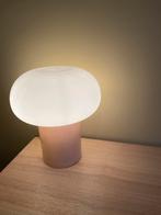 DEJSA tafellamp beige opaalwit glas ikea, Ophalen of Verzenden, Zo goed als nieuw, Glas, Minder dan 50 cm