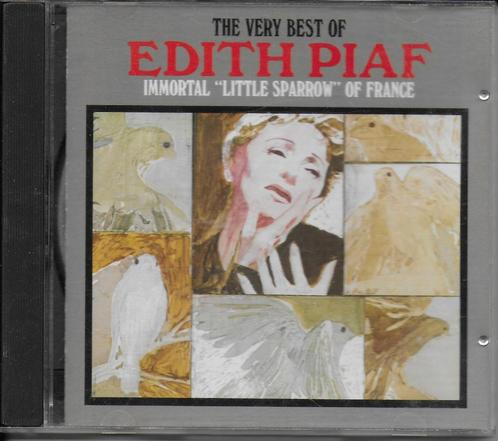 Cd: the best of edith piaf immortal little sparrow of france, Cd's en Dvd's, Cd's | Overige Cd's, Zo goed als nieuw, Ophalen of Verzenden