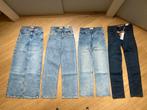 Pakket 4x spijkerbroek meisjes wide leg maat 152 ZGAN/NIEUW!, Ophalen of Verzenden, Zo goed als nieuw, Meisje, Broek