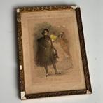 Antiek prentje ingekleurde ets/litho ‘The Dandy’, Ophalen