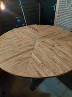 Ronde tafel, Huis en Inrichting, Tafels | Eettafels, Ophalen, Rond, Zo goed als nieuw, 100 tot 150 cm