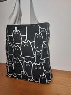 Nieuw:Zwarte kat tas ( groot binnenvak met ritssluiting), Sieraden, Tassen en Uiterlijk, Tassen | Damestassen, Nieuw, Shopper