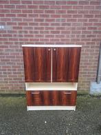 Jaren 70 palissander fineer kast vintage design., Huis en Inrichting, Kasten | Wandmeubels, Ophalen, Gebruikt, Onbekend, Minder dan 150 cm