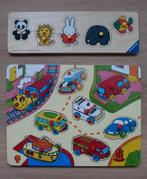 Houten puzzels: Nijntje en autootjes puzzle €2,50 samen, Ophalen of Verzenden, Zo goed als nieuw, Van hout, Minder dan 10 stukjes