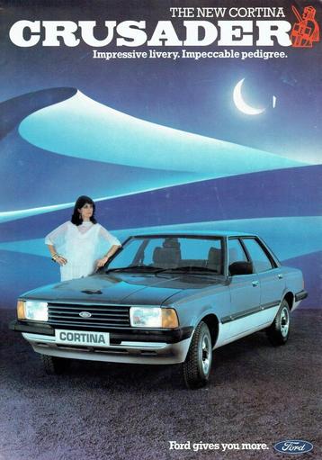 Folder Ford Cortina Crusader (Engelse uitgave - ca.1982) beschikbaar voor biedingen