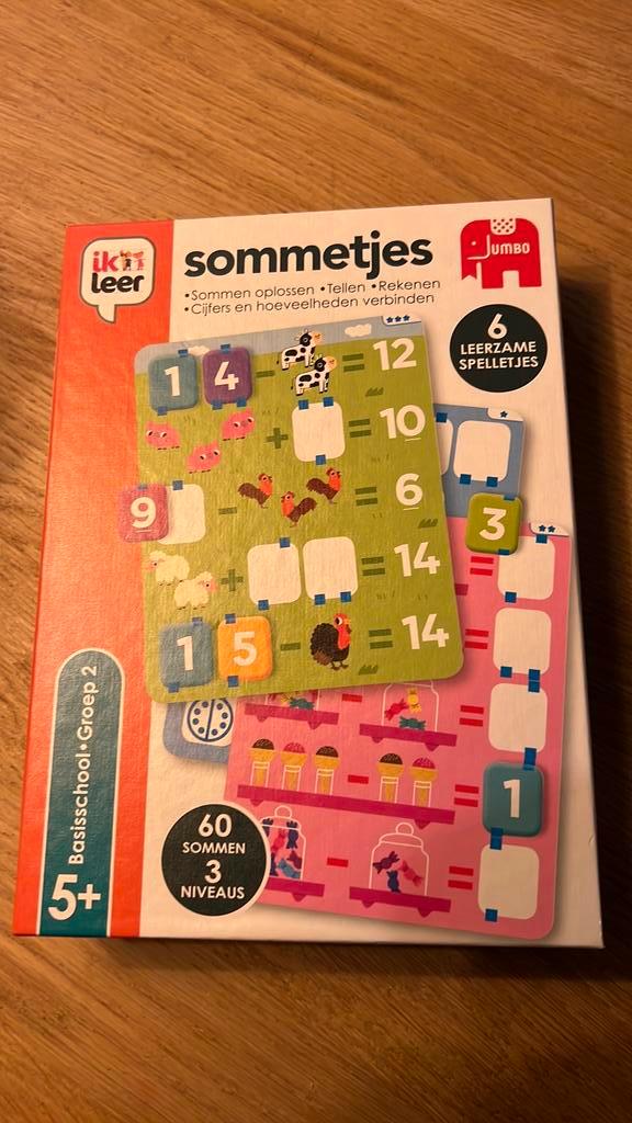 Jumbo Ik Leer Sommetjes, Kinderen en Baby's, Speelgoed | Educatief en Creatief, Gebruikt, Rekenen, Ophalen of Verzenden