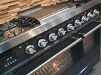 Luxe Fornuis Boretti 90cm antraciet rvs 2 ovens frytop, 60 cm of meer, Ophalen of Verzenden, Zo goed als nieuw, Energieklasse A of zuiniger
