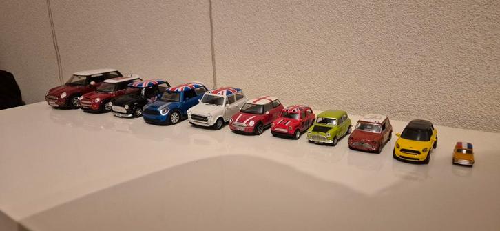 Miniatuur mini cooper autootjes, Verzamelen, Speelgoed, Gebruikt, Ophalen of Verzenden