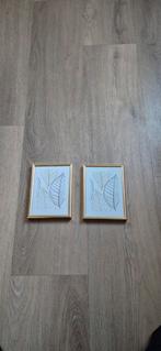 2 goudkleurige fotolijstjes, Ophalen of Verzenden, Minder dan 50 cm, Minder dan 50 cm