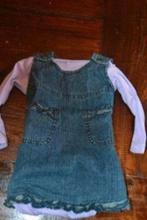 Jurk 68 en romper, Kinderen en Baby's, Babykleding | Maat 68, Verzenden, Zo goed als nieuw, Meisje, Jurkje of Rokje