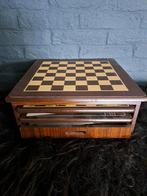 Houten Speldoos met Verschillende Spellen, Ophalen, Gebruikt, Onbekend, Vijf spelers of meer