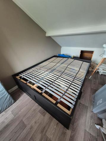 Ikea Brimnes bed 160 x 200 incl. lattenbodem
