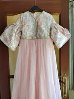 roze feestjurk / roze lange jurk bloemen maat 146 10 - 11 j, Kinderen en Baby's, Kinderkleding | Maat 146, Meisje, Shein, Ophalen of Verzenden