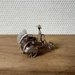 Miniatuur Zilveren Yogja, Djokja, Riksja, Fiets 6,5 cm, Ophalen of Verzenden, Zilver