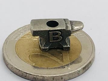 Buck Mini Anvil aanbeeld keycord Lanyard Bead (Pewter) 