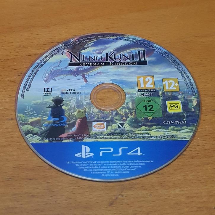 PS4 | Ni No Kuni II Revenant Kingdom ( losse disc ), Spelcomputers en Games, Games | Sony PlayStation 4, Gebruikt, Avontuur en Actie