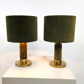 Velours Lampen Set - Jaren 70 Stijl beschikbaar voor biedingen