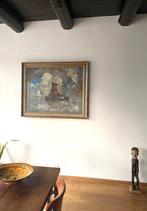 Toon Koster olieverf op linnen 1937 Kleurrijk werk!, Ophalen