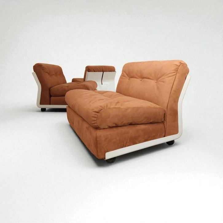 Amanta Fauteuils Set - Mario Bellini - C&B Italia, Huis en Inrichting, Fauteuils, Gebruikt, Stof, 75 tot 100 cm, Ophalen