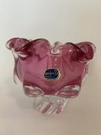 Vintage Bohemia vaas roze, Ophalen of Verzenden