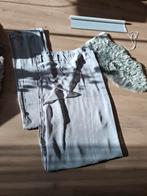 Inbetween gordijnen grijs voor roede+ rolgordijn+ echt vacht, Ophalen, Grijs, 200 cm of meer