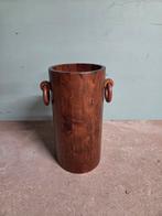 Art deco houten cilinder paraplubak, paraplu bak jaren 60, Ophalen, Hout