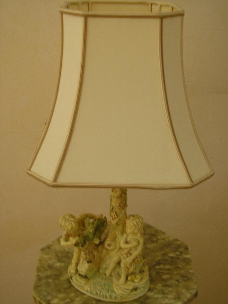 Barokstijl Schemerlamp  Jongen en Meisje, Huis en Inrichting, Lampen | Vloerlampen, Gebruikt, Minder dan 100 cm, Ophalen