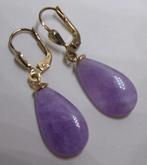 Nieuwe gouden oorbellen met Amethist (10 ct.), Sieraden, Tassen en Uiterlijk, Oorbellen, Hangers, Verzenden, Paars, Nieuw